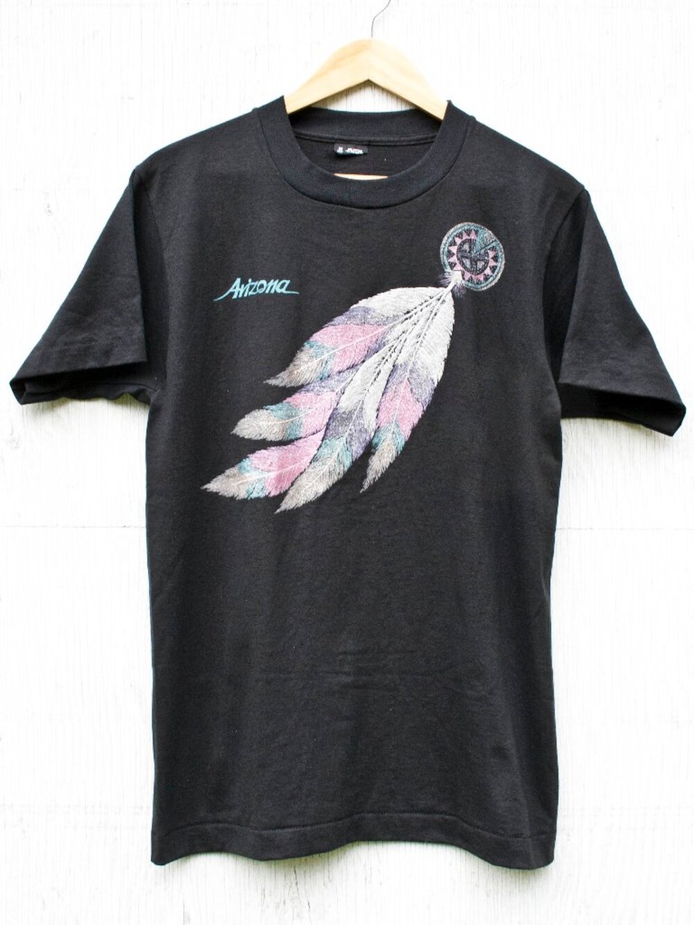 Vtg Arizona Feather TShirt - 90s Graphic Tee - Medium - Screen Stars